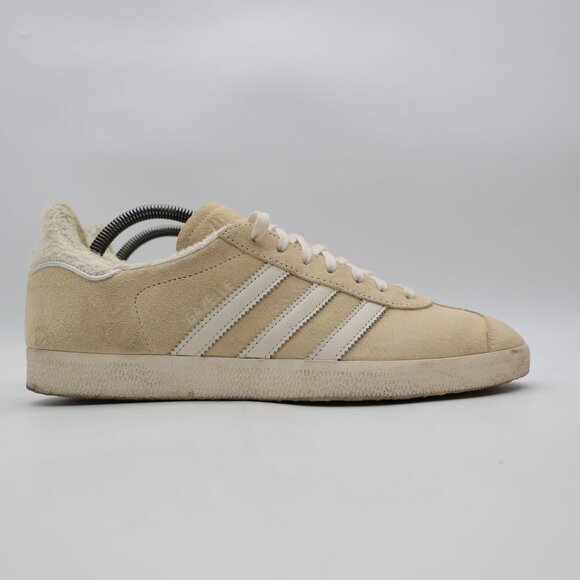 Adidas Gazelle Men's Size 9.5 Ecru Tint Suede Classic Sneakers EE5501 - Picture 1 of 10